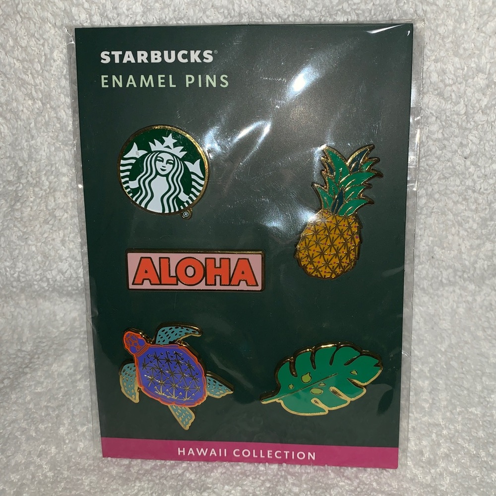 Starbucks Hawaiian Enamel Pins